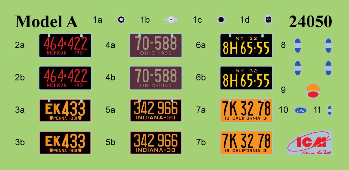 Сборная модель ICM A Standard Phaeton Американский легковой автомобиль 1930-е годы (24051) - фото 13