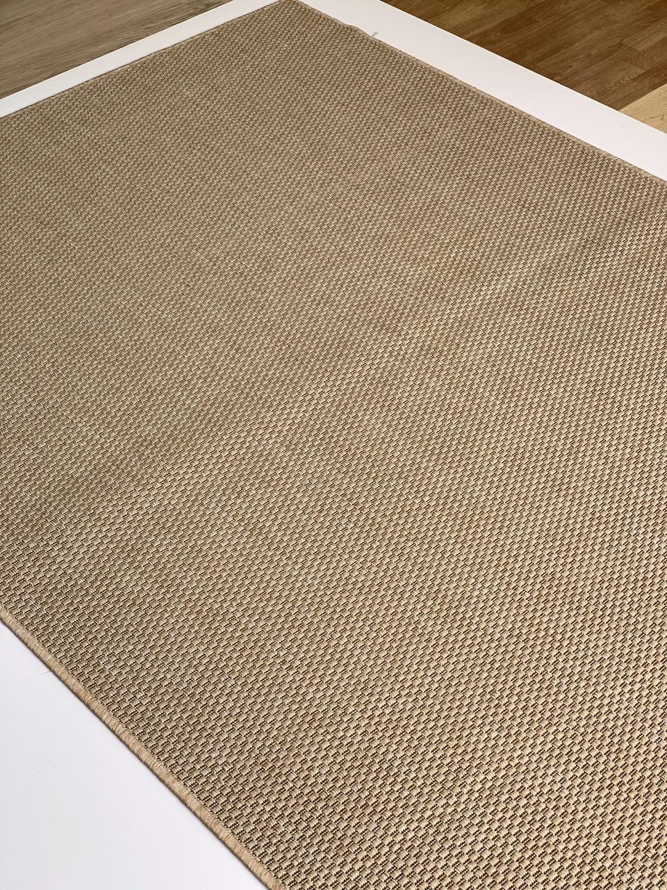 Килим безворсовий абстрактний рогожка прямокутний 160х230 см Бежевий (10011-0202) - фото 2 Килим безворсовий абстрактний рогожка прямокутний 160х230 см Бежевий (10011-0202) - фото 2