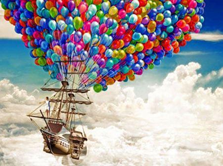 Картина по номерам Josef Otten Абстракция Воздушные шарики 40х50 см в термопакете (6423EOTG_O-mt)