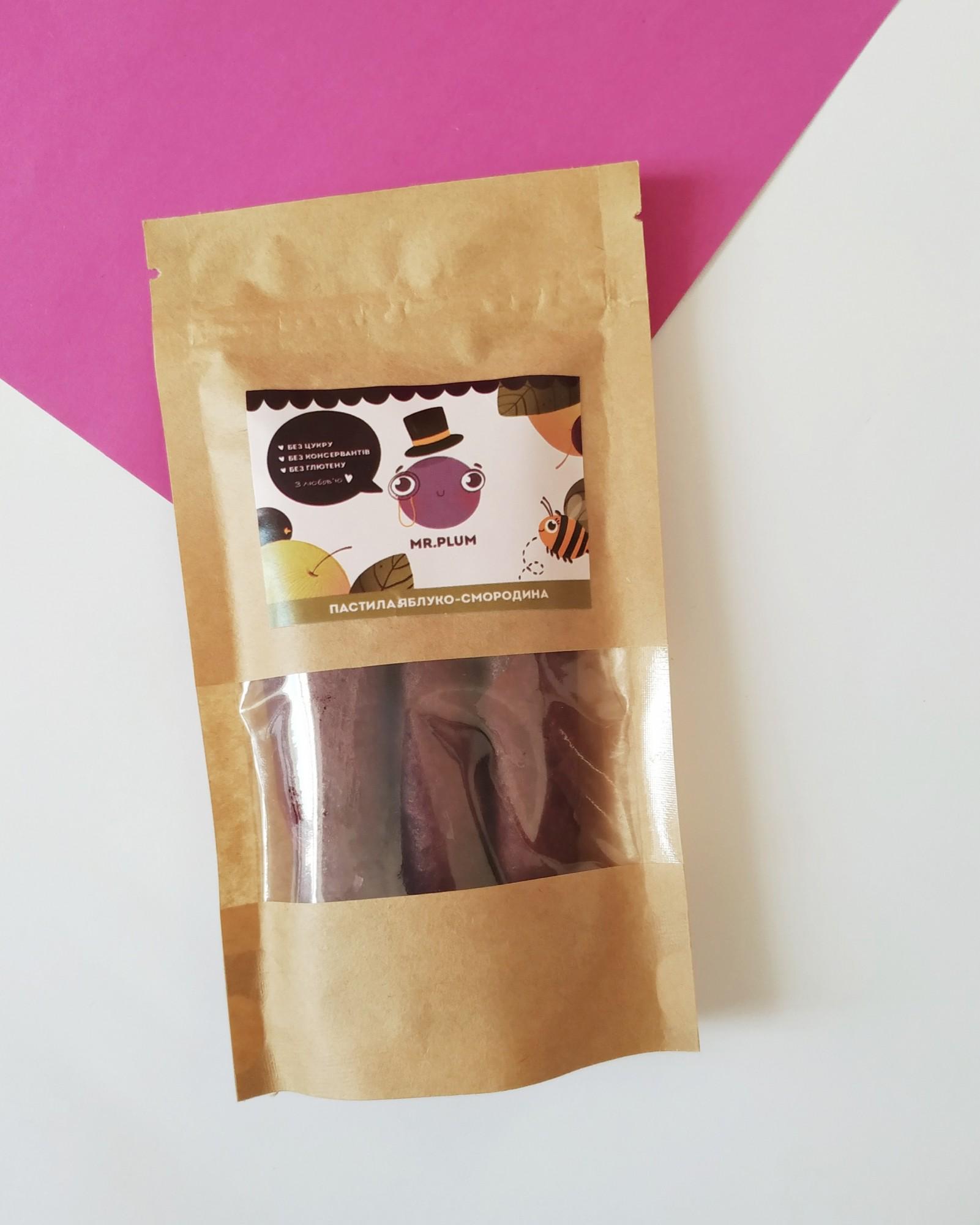 Пастила натуральная Mr.Plum Чорна смородина 50 г - фото 2