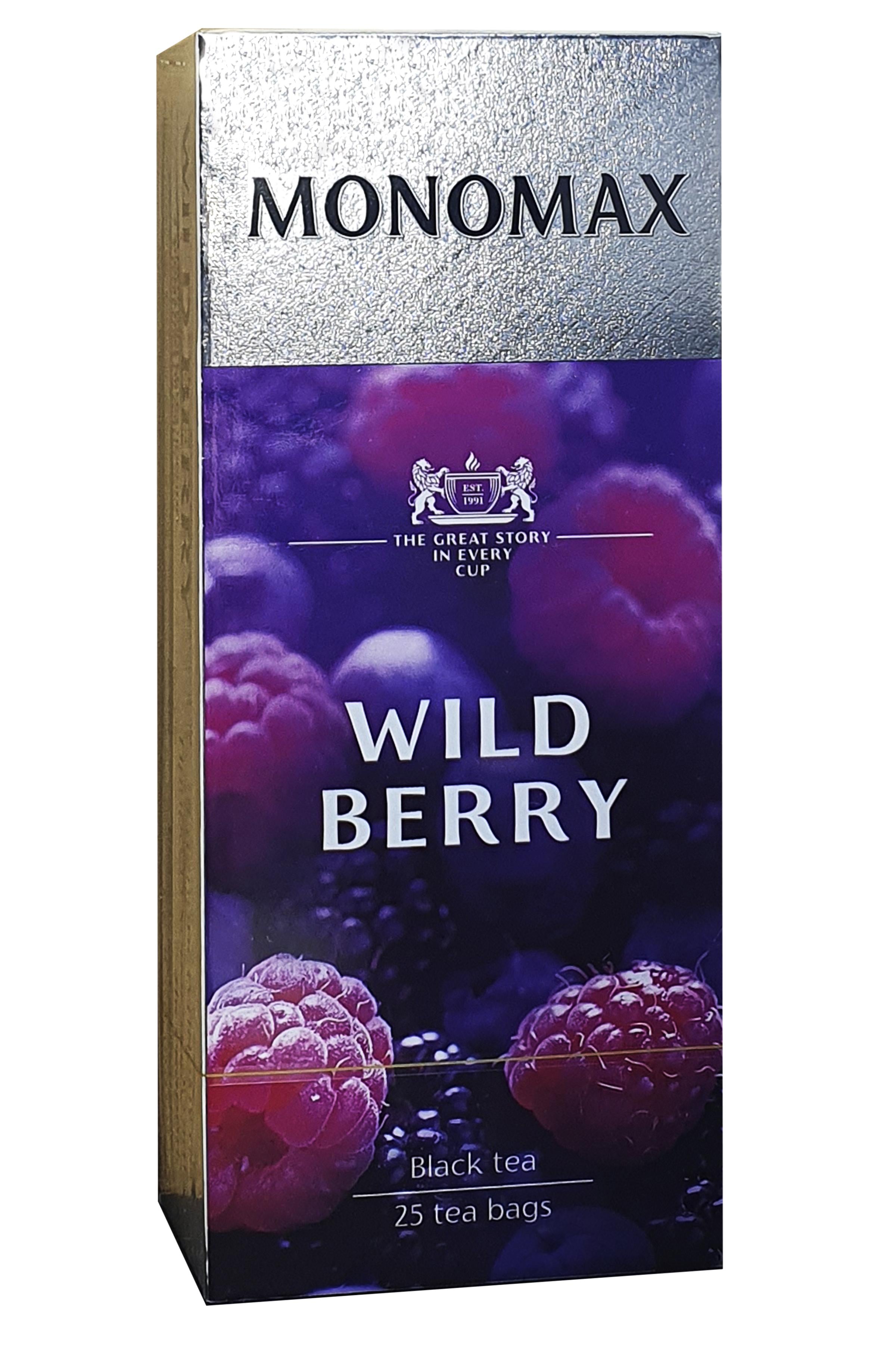 Чай черный Monomax Wild Berry в пакетиках 25х1,5 г (52151)