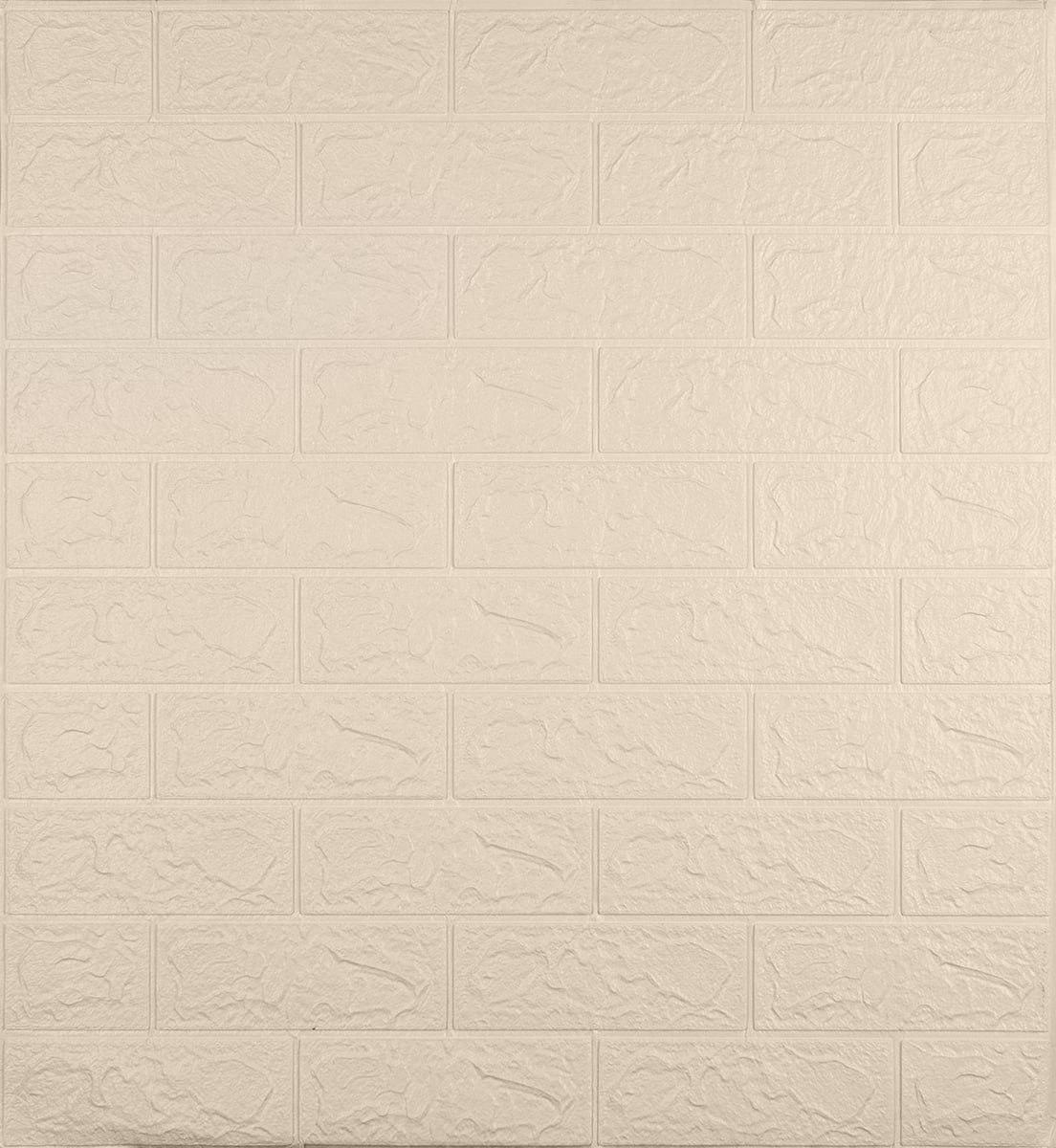 3D-панель декоративная самоклеящаяся под кирпич 700x770x3 мм Кремовый (BN3-004) 3D-панель декоративная самоклеящаяся под кирпич 700x770x3 мм Кремовый (BN3-004)