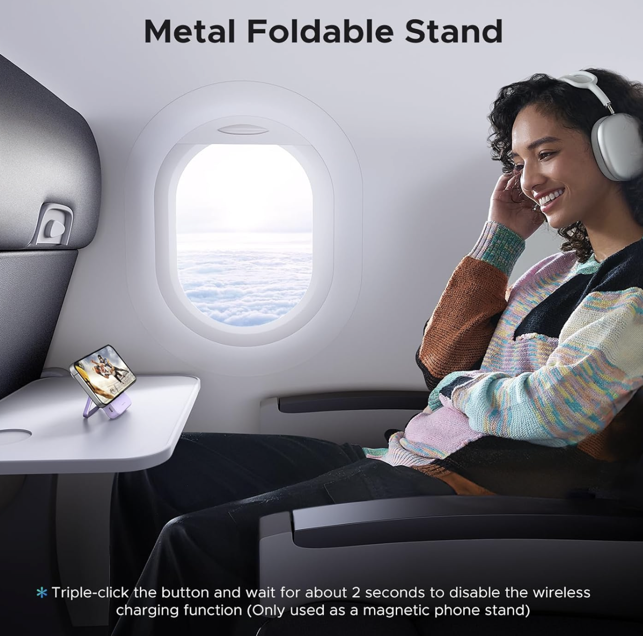 Магнитная батарея UGREEN Uno 20Вт Qi2 10000 mAh Magsafe Power Bank Purple - фото 8 Магнитная батарея UGREEN Uno 20Вт Qi2 10000 mAh Magsafe Power Bank Purple - фото 8