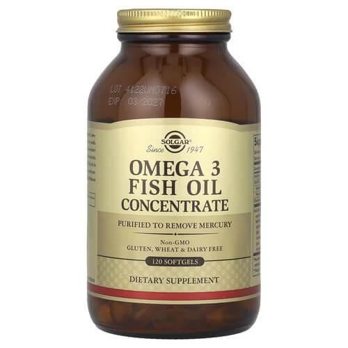 Омега-3 Solgar Omega-3 Fish Oil Concentrate 120 softgels (SOL-01788)