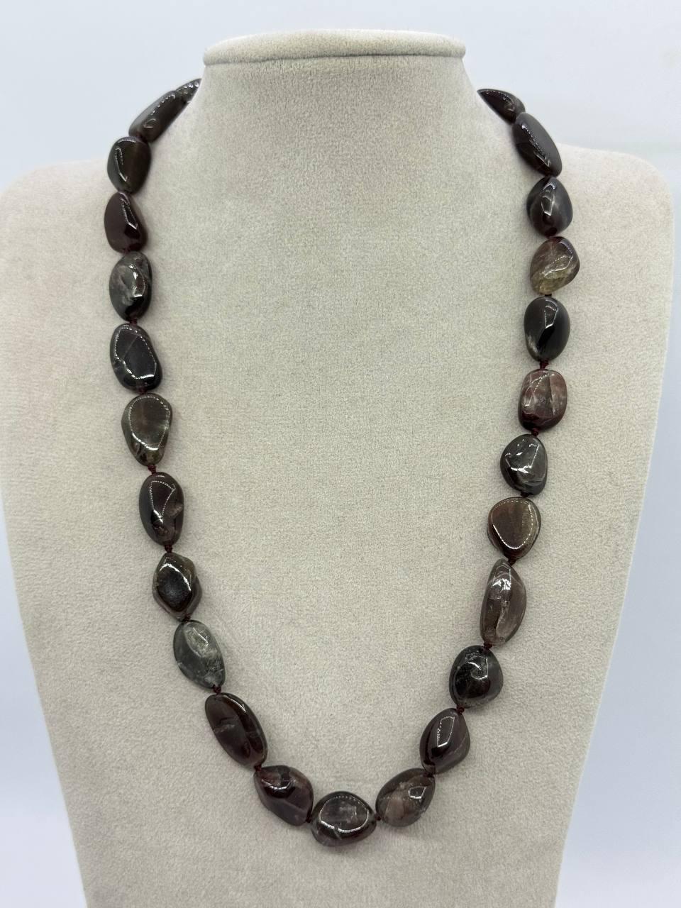 Бусы из солнечного камня 18x10 мм 46 см Коричневый (12894) Бусы из солнечного камня 18x10 мм 46 см Коричневый (12894)