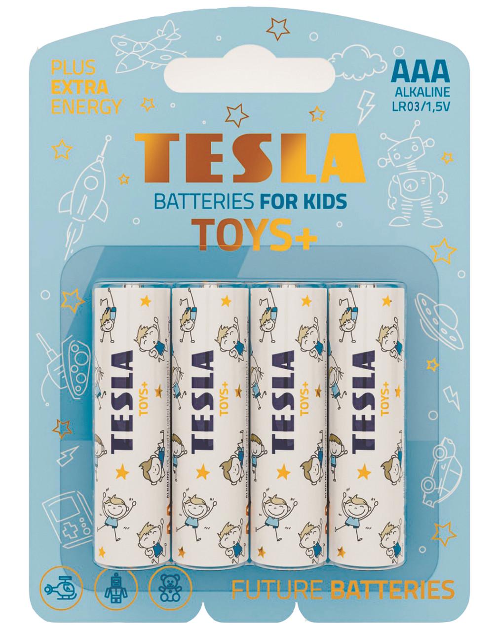 Батарейки TESLA AAA TOYS+ BOY LR03 BLISTER FOIL 4 шт. (1794160547)