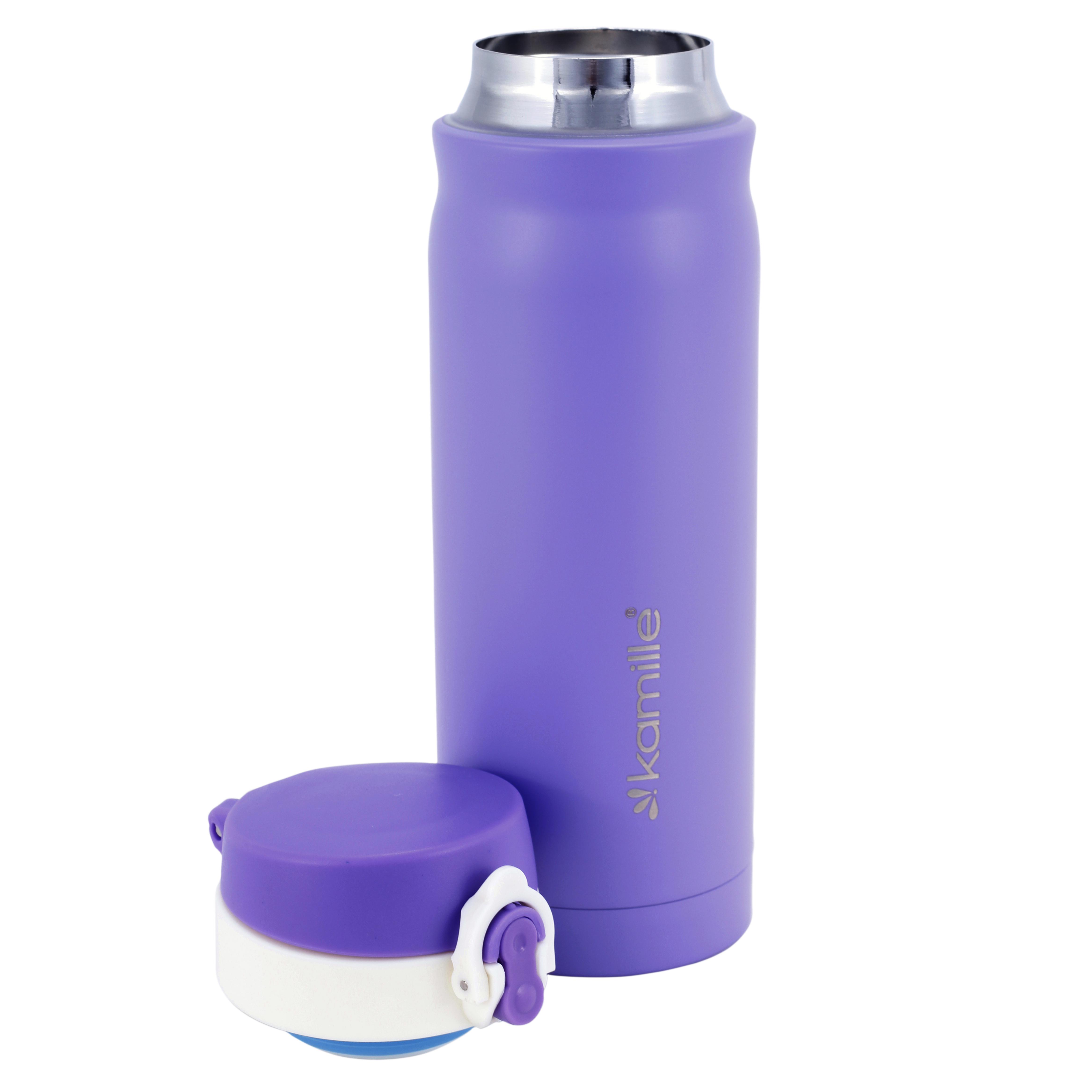 Термос-бутылка Kamille из нержавеющей стали 360 мл Фиолетовый (14897095) - фото 5 Термос-бутылка Kamille из нержавеющей стали 360 мл Фиолетовый (14897095) - фото 5