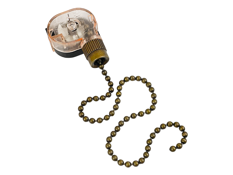 Вимикач для бра Lemanso LMA032 з ланцюжком Античне золото (7777)