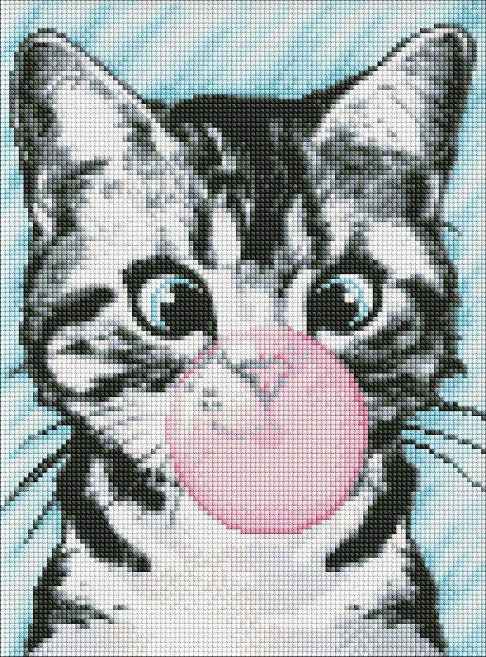 Алмазная мозаика Идейка Розовый пузырек на холсте с подрамником 30х40 см (AMO7585)