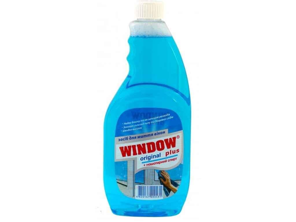 Средство для мытья стекол и зеркал Window plus 500 мл запаска Синий (935440)