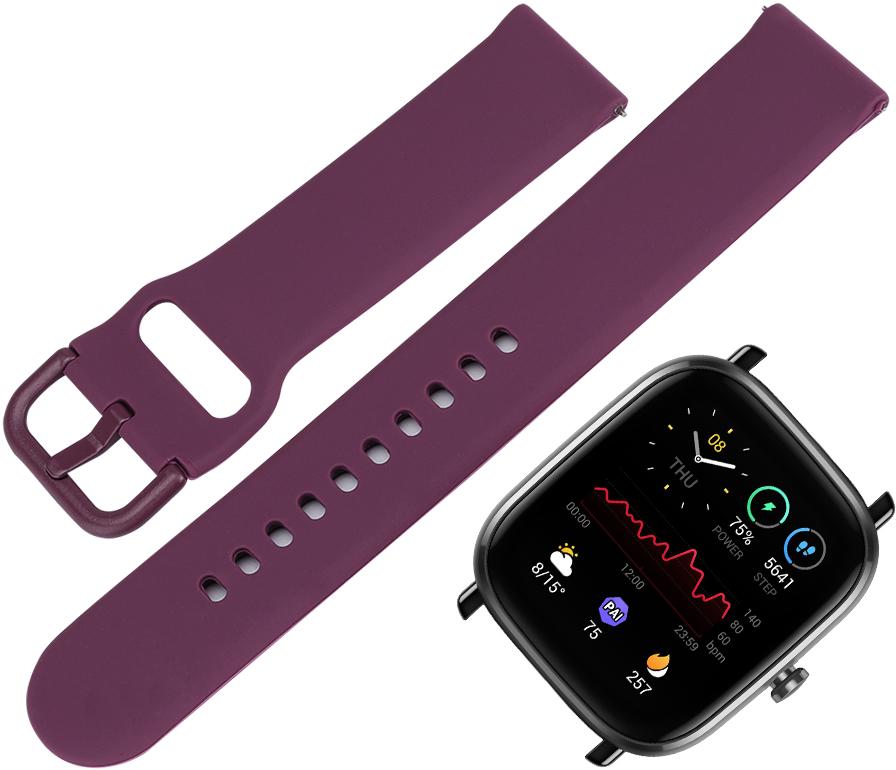 Ремешок Matte Style для Amazfit GTS 2 mini Purple (21625) - фото 2 Ремешок Matte Style для Amazfit GTS 2 mini Purple (21625) - фото 2