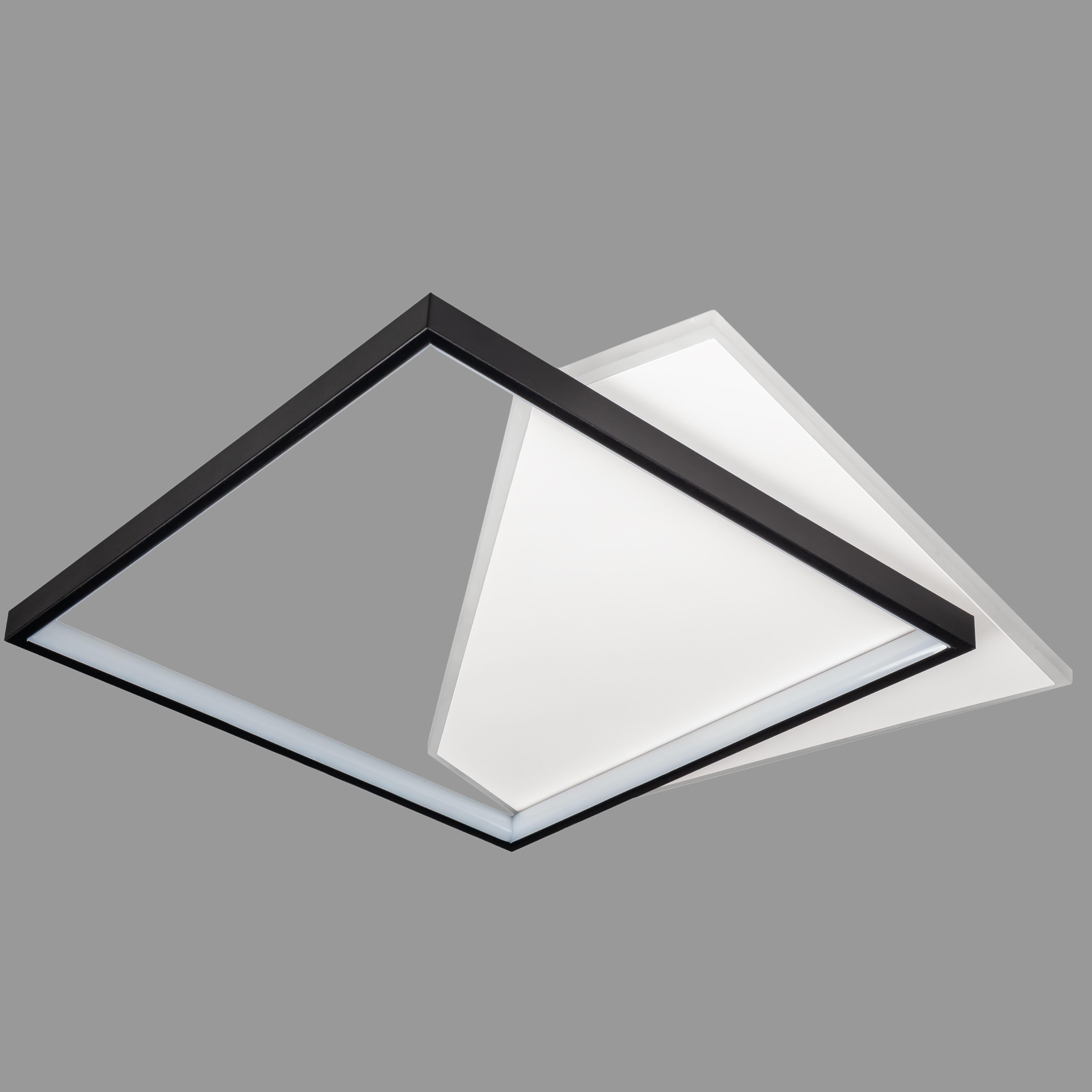Люстра потолочная в минималистическом стиле 56W 50 см (87-1055 BK+WH)