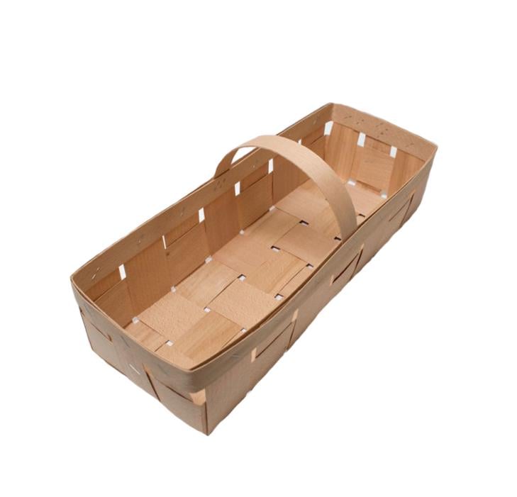 Кошик буковий плетений 375х140х85 мм (000000597) - фото 1