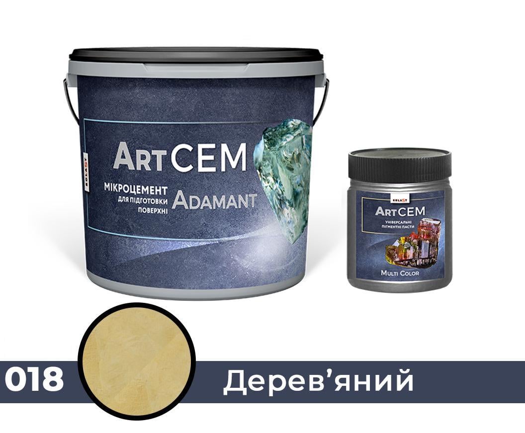 Однокомпонентний мікроцемент для підготовки поверхні Solast ADAMANT 20 кг Дерев'яний (SKU000118)