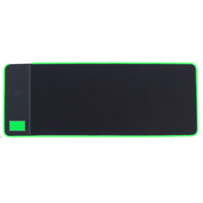 Коврик игровой STAND JD-S62 с БЗУ 15 W LED+RGB with app 800х300х6 мм Black (00000075301_1)