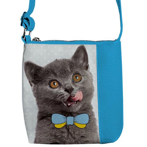 Сумка дитяча Presentville Little prince/princess Котик з метеликом (PSD_15S051_GOL)