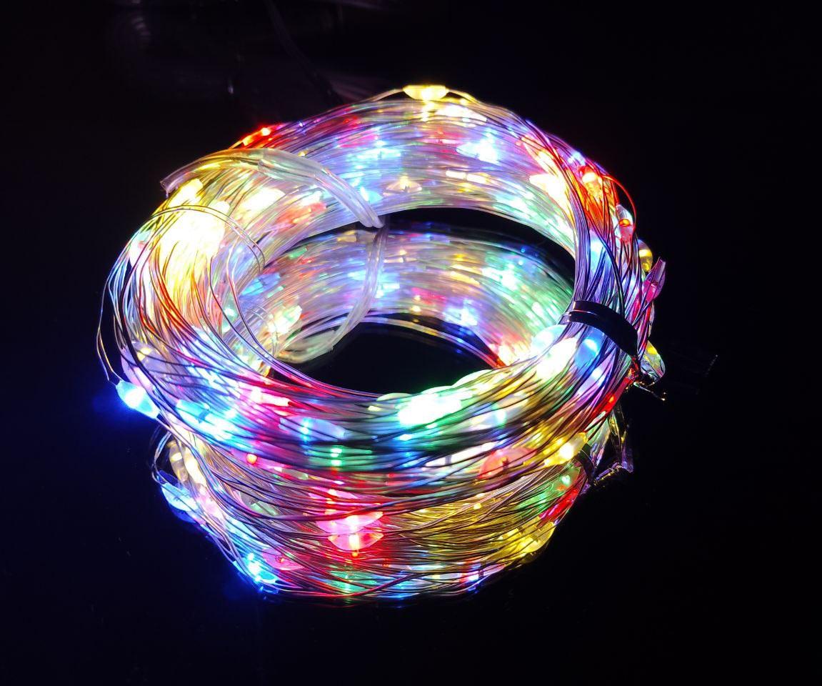 Гирлянда от USB светодиодные капли 20 м 200 LED 8 режимов с пультом. - фото 3