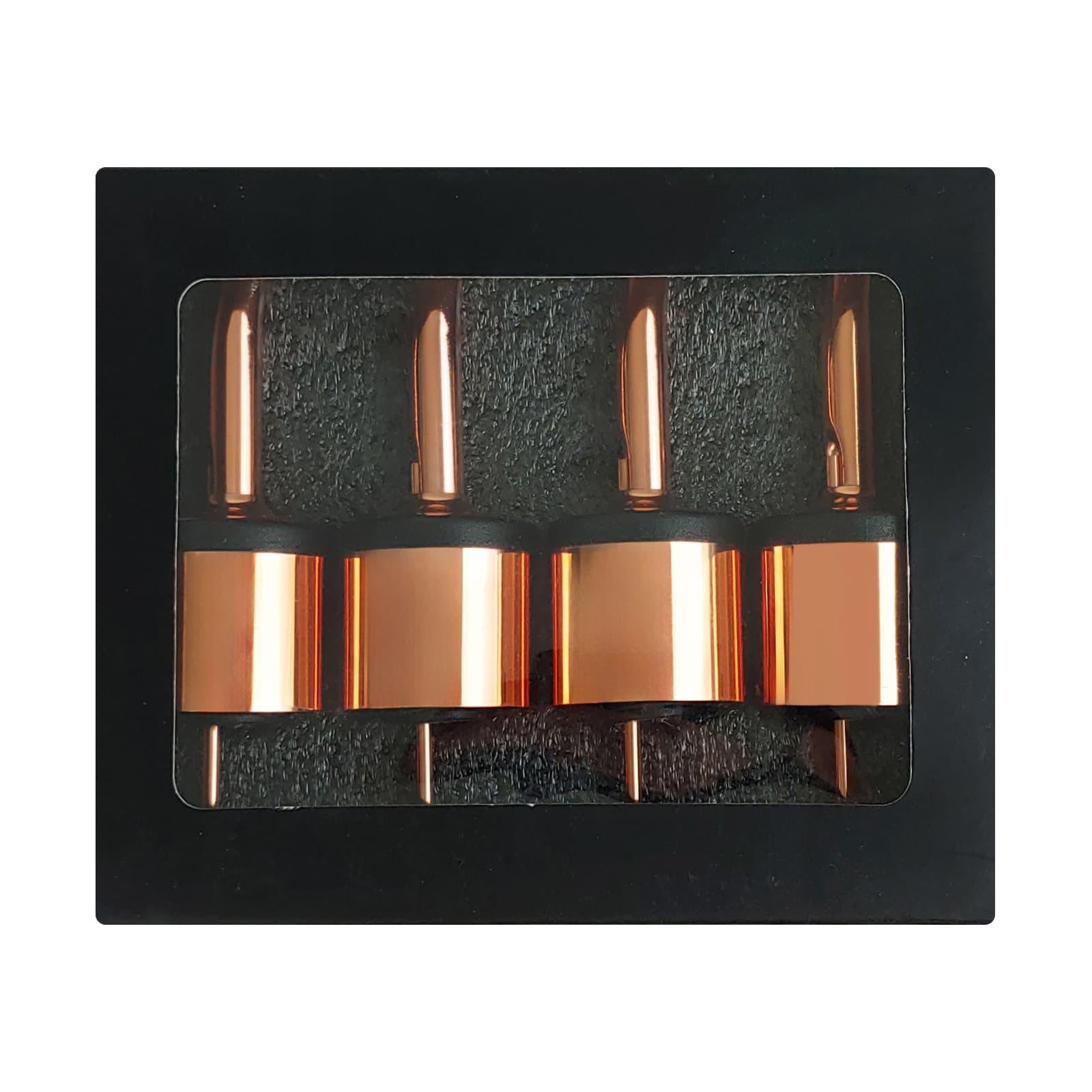 Набір преміум гейзерів Olin&Olin барні для пляшок 4 шт. Мідний (4721-PO-c-c)