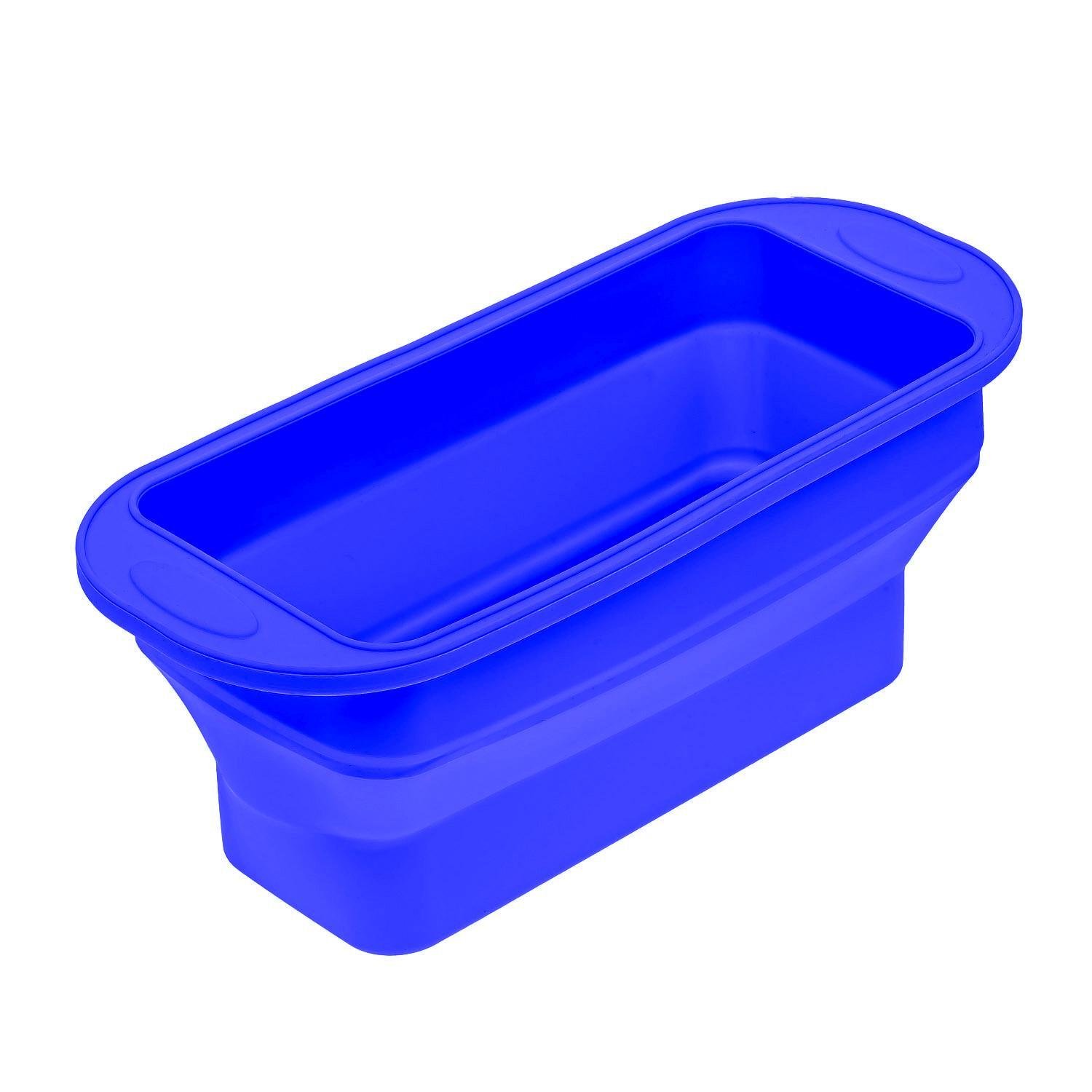 Форма для выпекания хлеба силиконовая 29,5х12,3х11 см Синий (87149) Форма для выпекания хлеба силиконовая 29,5х12,3х11 см Синий (87149)