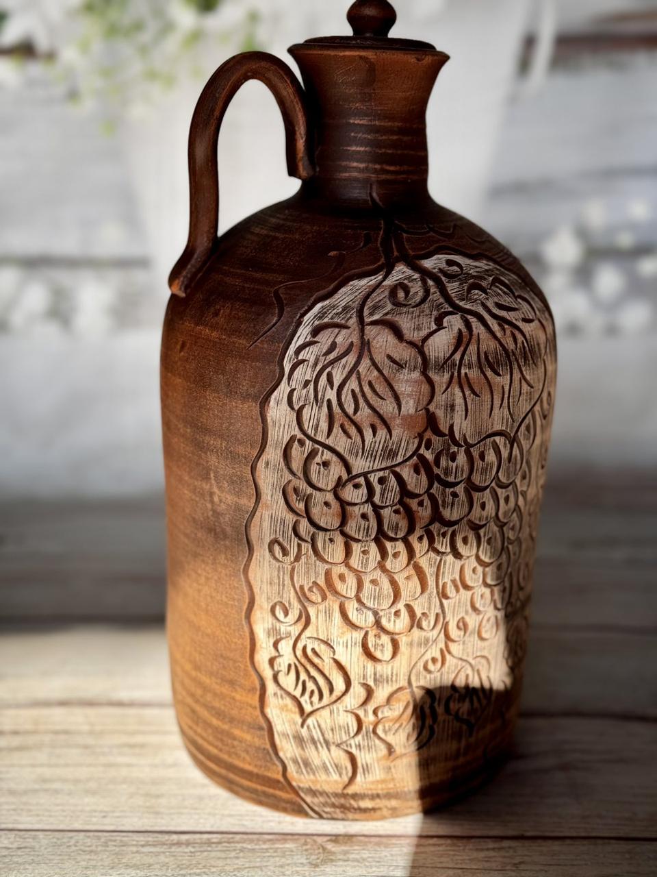 Кувшин глиняный Виноградная лоза 4 л (2565754154) - фото 9