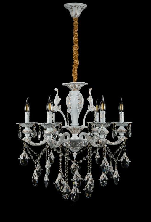 Люстра свеча Ray L77515M/6 WT+GD (IR007001)