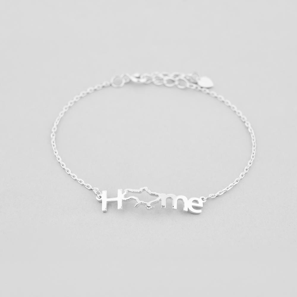 Браслет серебряный Minimal Мы из Украины (401/01)