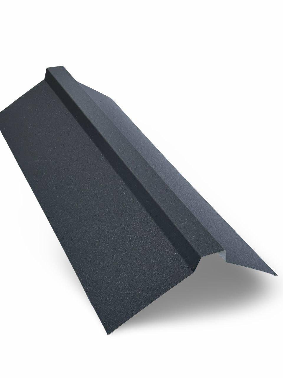 Планка конька фигурная 164х164 мм Графит матовый RAL 7024 (13914087)