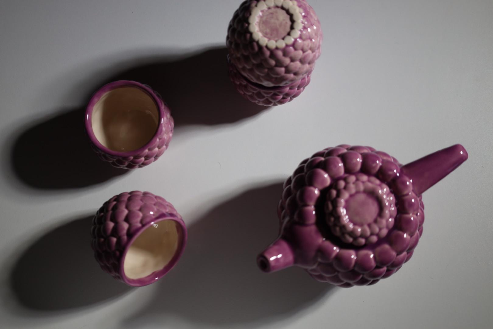 Набор для чайной церемонии Фиолетовый ягодный ручной работы (TS-23) - фото 4 Набор для чайной церемонии Фиолетовый ягодный ручной работы (TS-23) - фото 4