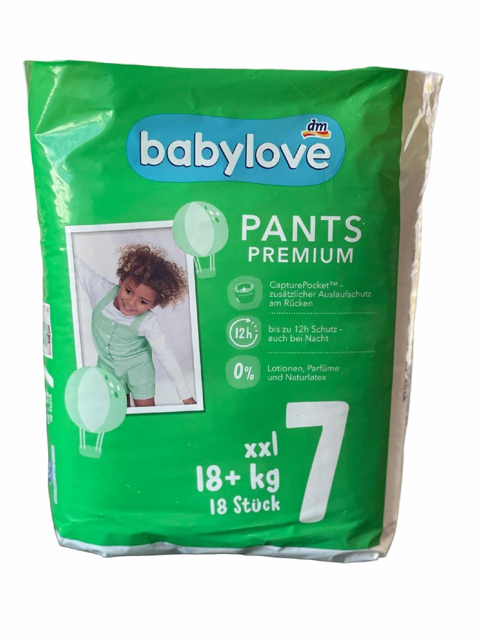 Підгузки-трусики Babylove Premium 7 XXL 18+ кг 18 шт.