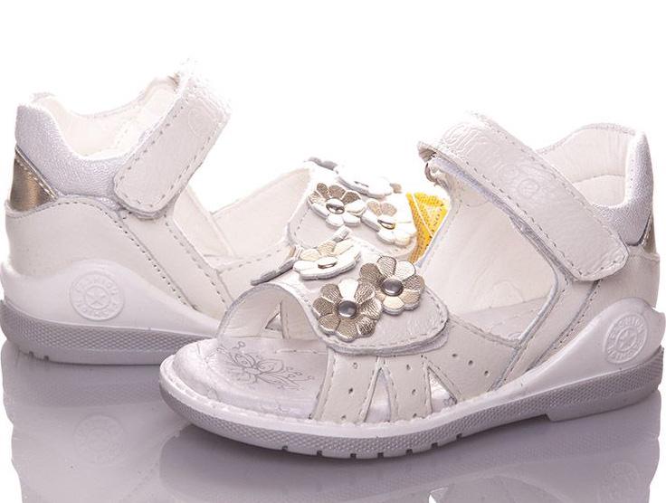 Кожаные босоножки Clibee F269-white р. 23 Белый