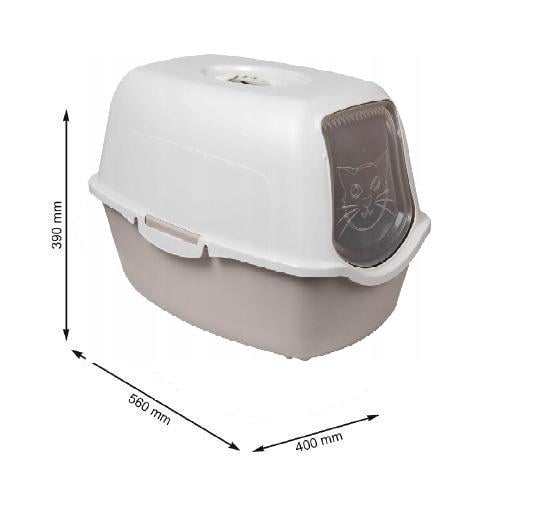 Туалет для кішок закритий Rotho Bailey Бежевий (40045-bg) - фото 2