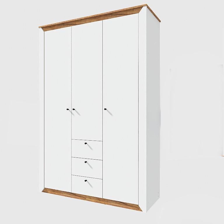 Шкаф Эверест Нордик-1400 1400х498х2050 мм Дуб крафт золотой/белый (ЕВ20674)