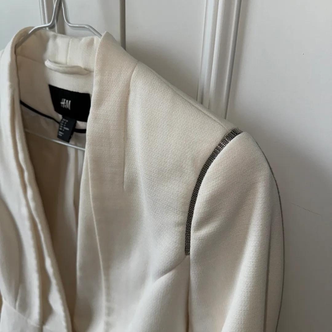 Жакет H&M р. 38 Белый (184273П) - фото 4