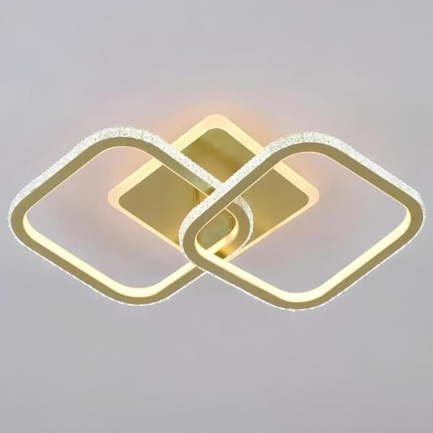 Люстра потолочная светодиодная Valeso V K29139-2+1 GD с пультом 156W (00000140445)