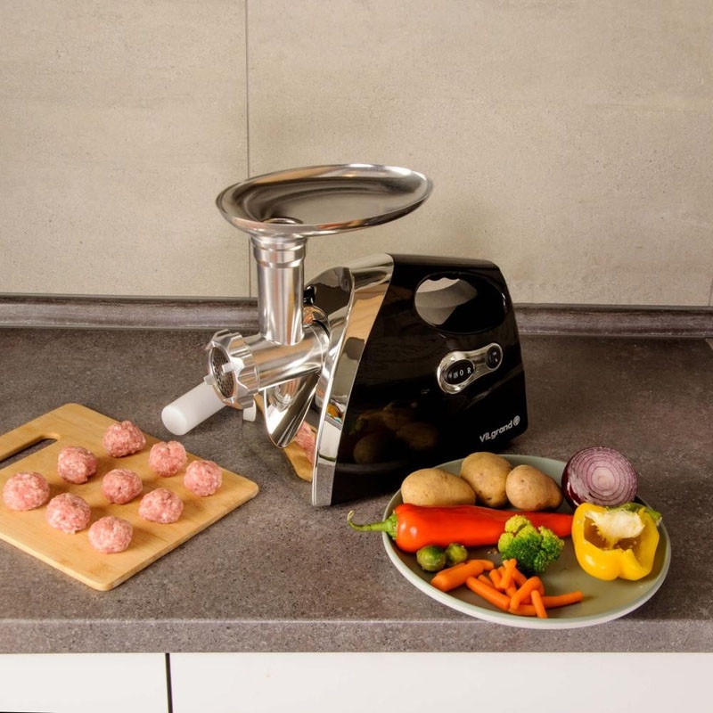 М'ясорубка електрична ViLgrand V203-BRMG з насадкою соковитискач 2000 Вт Black (tf7322) - фото 3 М'ясорубка електрична ViLgrand V203-BRMG з насадкою соковитискач 2000 Вт Black (tf7322) - фото 3
