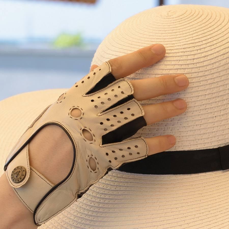 Перчатки митенки женские Alpa Gloves 321-18 натуральная кожа наппа р. 7 Бежевый (28675935) - фото 3 Перчатки митенки женские Alpa Gloves 321-18 натуральная кожа наппа р. 7 Бежевый (28675935) - фото 3