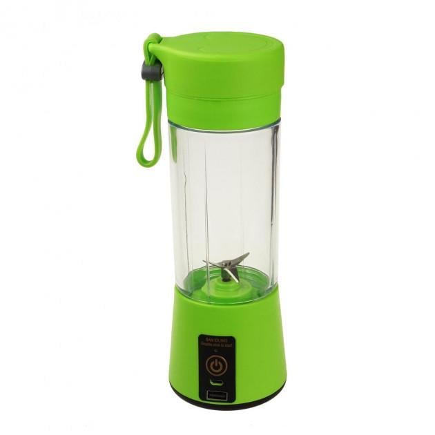 Блендер - шейкер для смузі портативний Juicer Cup USB Green
