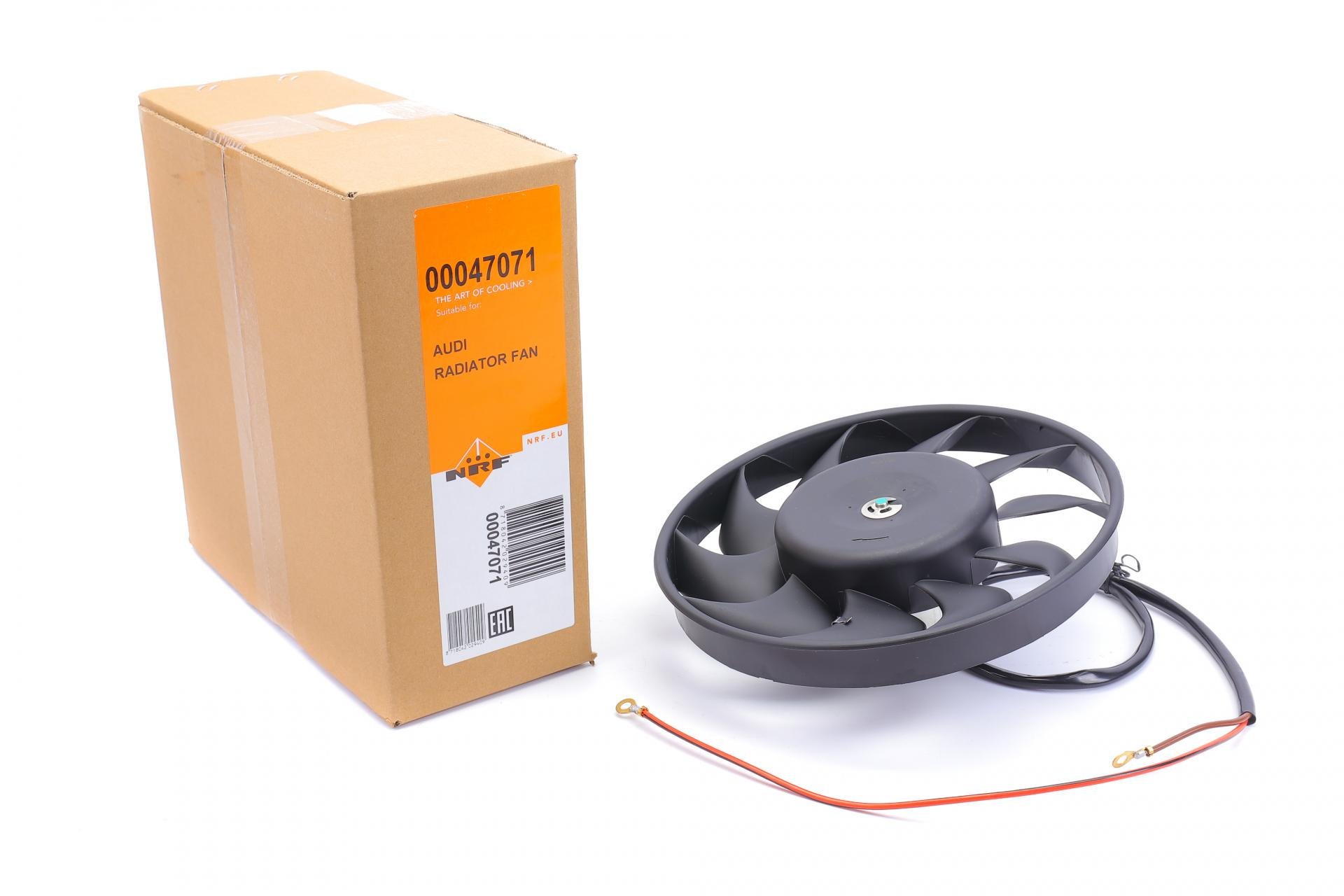 Вентилятор радиатора электрический Audi 100/80/A6 89-00 d 280 мм (47071)