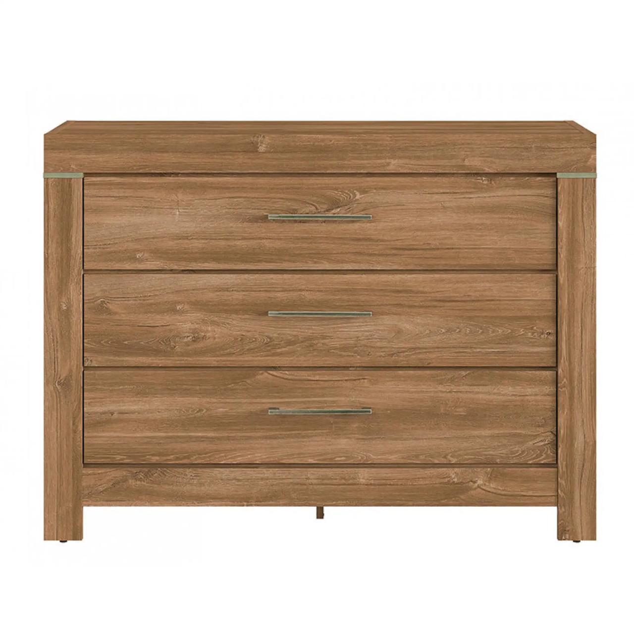 Комод в спальню ВМК БРВ Герман KOM3S/9/12 Дуб Стерлинг (GRB-1489)