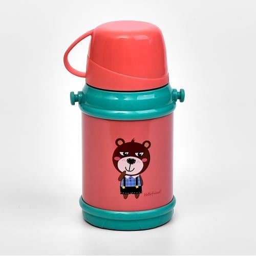 Термос-поилка детская с ремешком VF46 400 мл Розовый