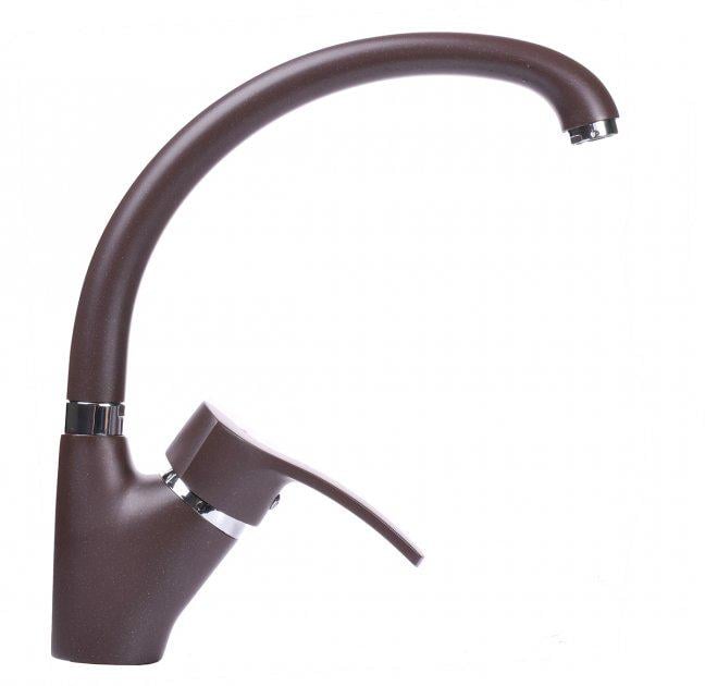 Смеситель для кухни Globus Lux GLQU-0203S-BIG-6-MARONE 000019217 однорычажный Коричневый (108366) Смеситель для кухни Globus Lux GLQU-0203S-BIG-6-MARONE 000019217 однорычажный Коричневый (108366)