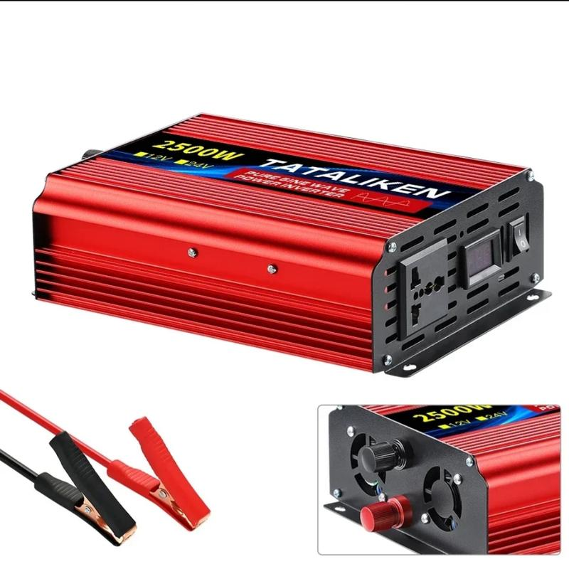 Перетворювач напруги чистий синус 12V на 220V з LCD екраном 2500W - фото 3 Перетворювач напруги чистий синус 12V на 220V з LCD екраном 2500W - фото 3