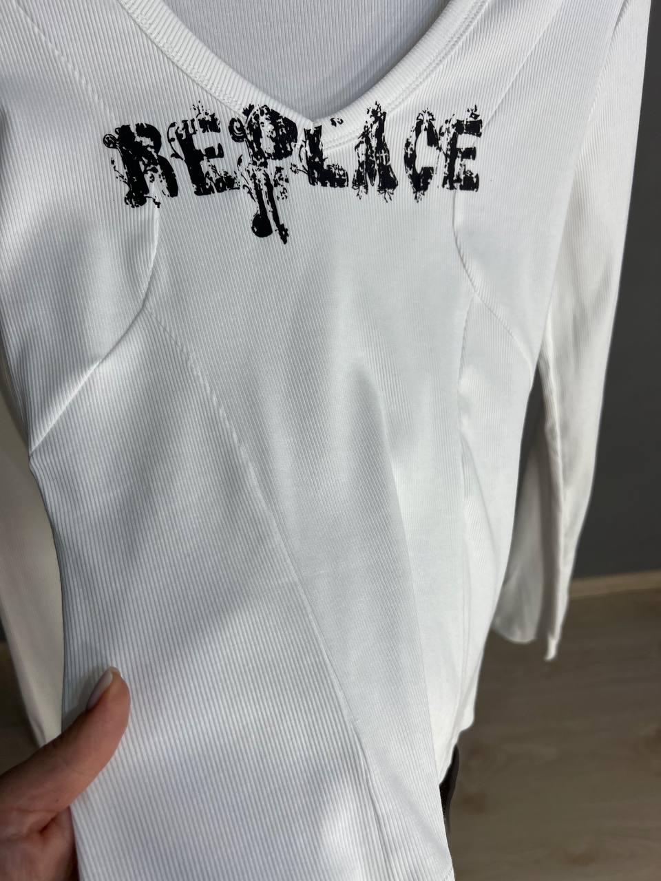 Лонгслів жіночий A-N 25079 рубчик реглан v-виріз корсетні шви OS Білий (3451) - фото 5 Лонгслів жіночий A-N 25079 рубчик реглан v-виріз корсетні шви OS Білий (3451) - фото 5