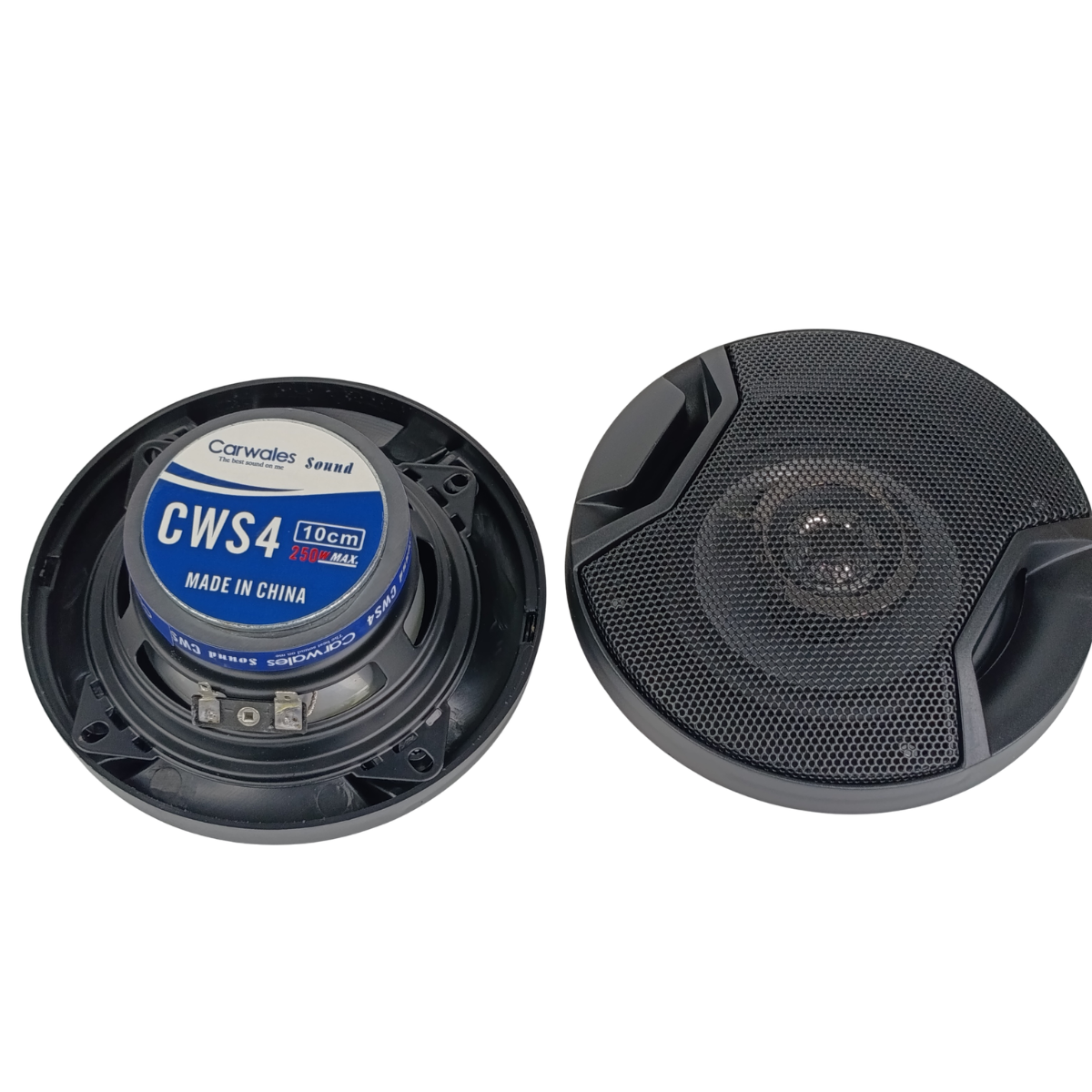 Динамики автомобильные 2-полосные 250W коаксиальная акустика в авто 10 см Черный (CWS-4-Black)