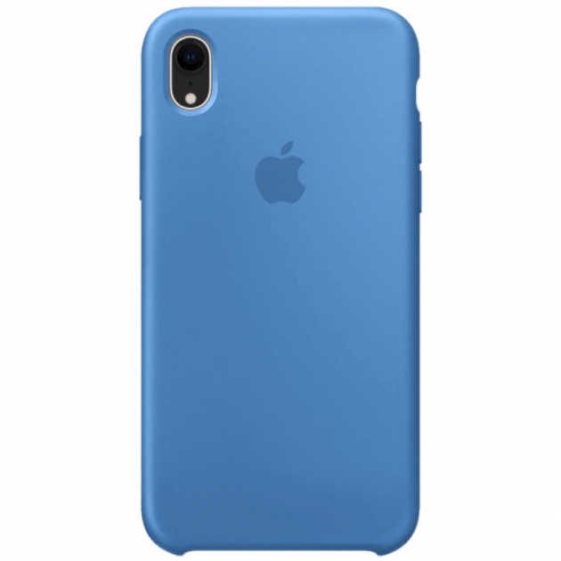 Оригинальный силиконовый чехол на Apple Iphone XR Blue