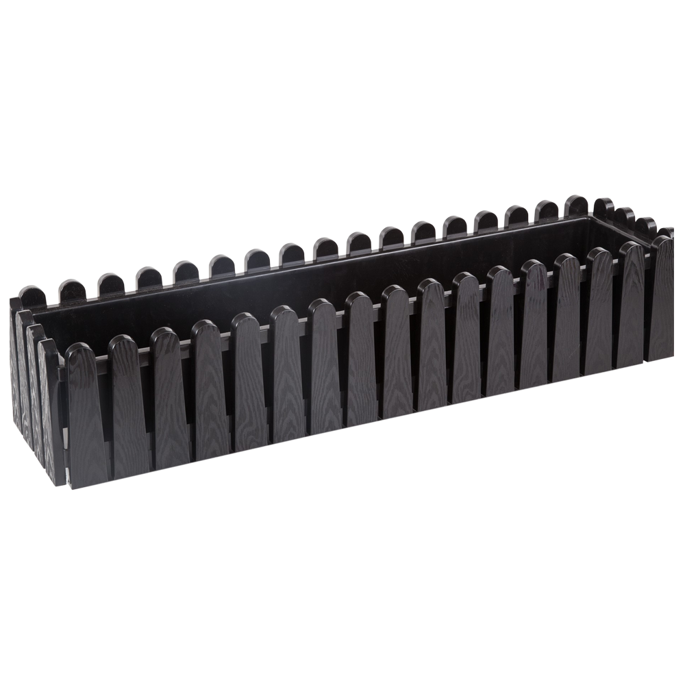 Горшок балконный для цветов Serinova Istanbul 14 л Черный (11419)