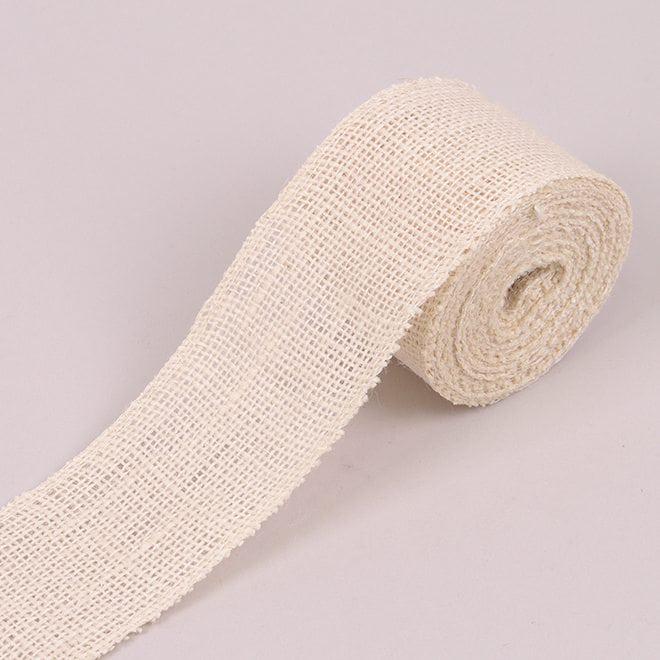 Лента Flora из мешковины 6х4,5 м Кремовый (44440)