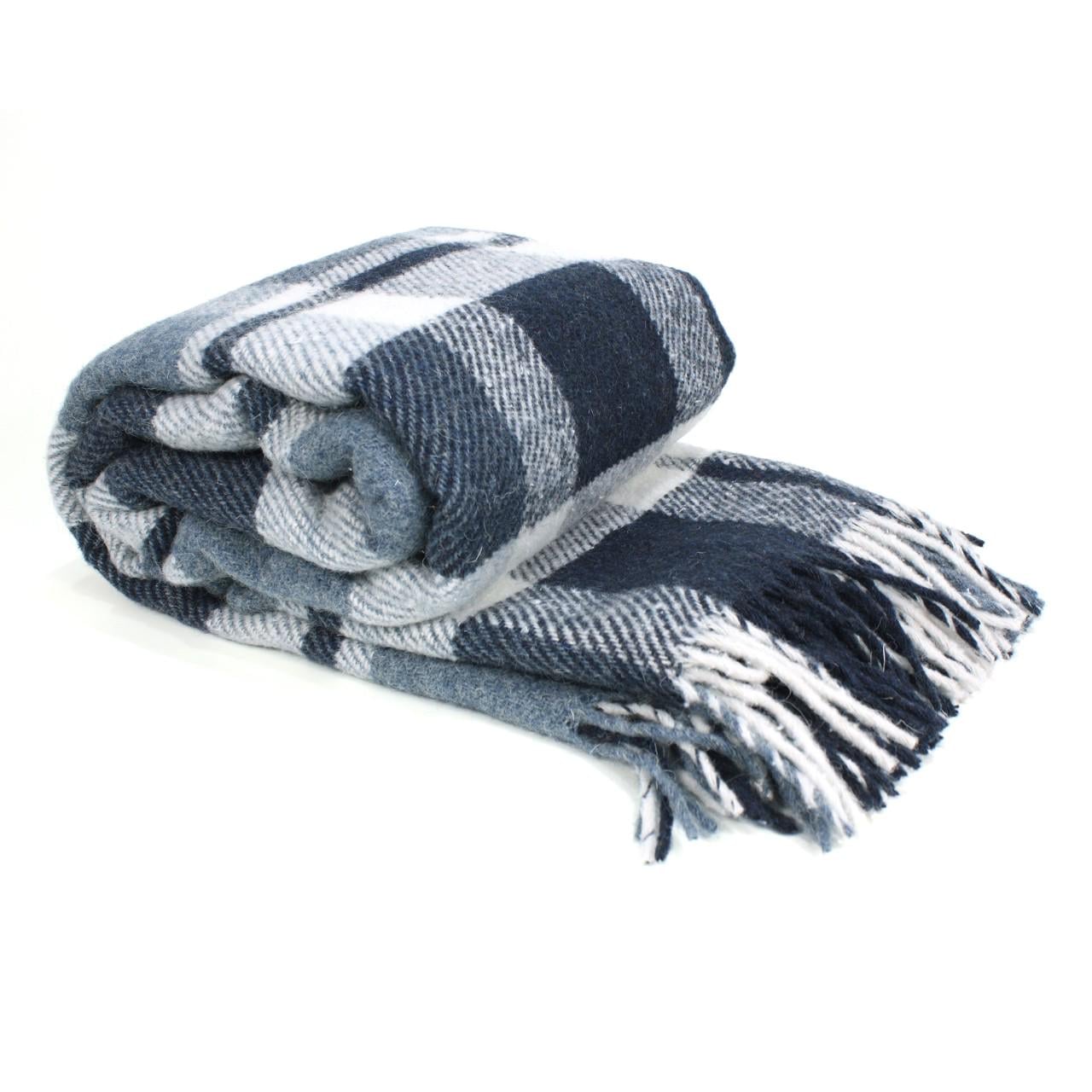 Плед Luxe 0053 140х200 см Синий/Серый