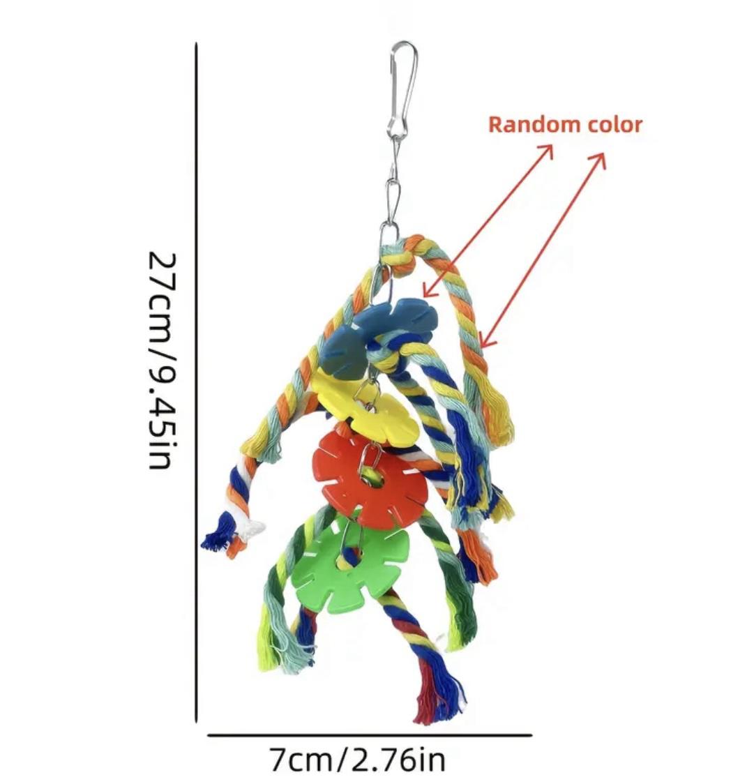 Іграшка плетена для папуг 2 шт. Різнокольоровий (345434534) - фото 9 Іграшка плетена для папуг 2 шт. Різнокольоровий (345434534) - фото 9