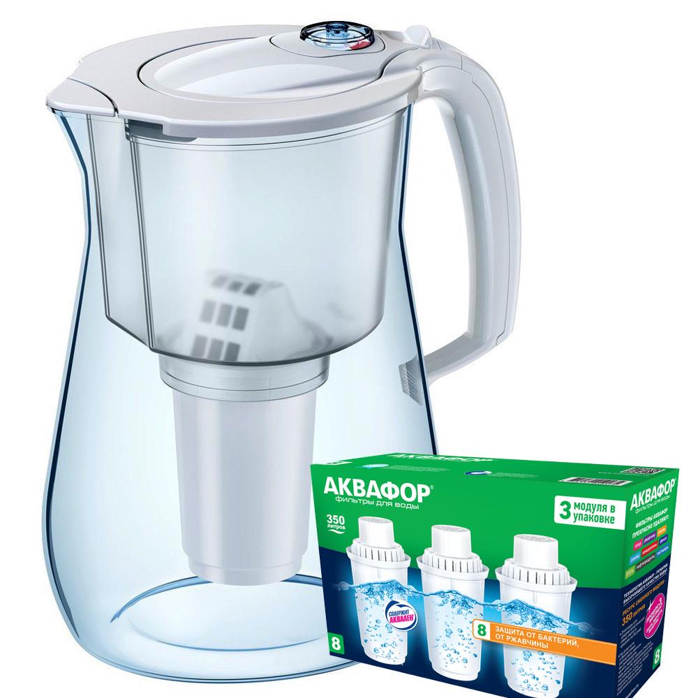 Фильтр-кувшин Аквафор Прованс три модуля В8 Белый (1793422984)